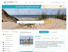 Tablet Screenshot of campingszee.nl